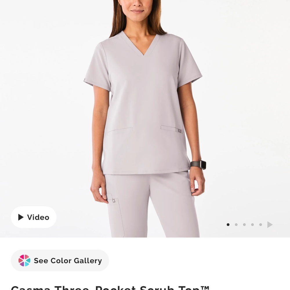 Figs Women's Short Sleeve Scrub Top